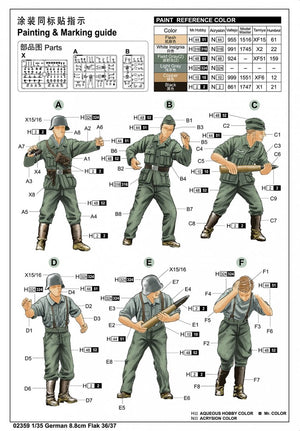 Trumpeter 02359 German 8.8cm Flak 36/37 1/35 – imagen 5