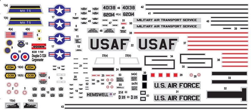 Roden 336 Douglas C-133A avec missile balistique intégré PGM-17 Thor 1/144 – image 2