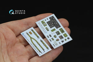 Quinta Studio QD32255 Curtiss H-75 Hawk 3D-Printed &amp;amp; colored Interior on decal paper (Special Hobby) 1/32 – image 10