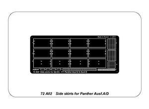 Aber 72A02 Jupes latérales pour Panther A/D 1/72 – image 5