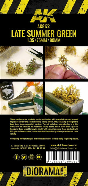 AK Interactive AK8172 LATE SUMMER GREEN SHRUBBERIES 75MM / 90MM 1/35 – zdjęcie 3