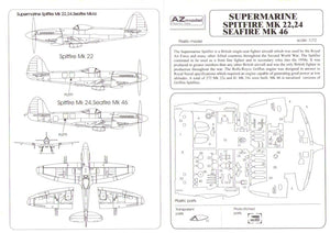 AZ Model AZ7353 Supermarine Spitfire Mk.22 Special 1/72 – immagine 6