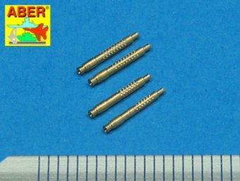 Aber A48 011 Jeu de 4 embouts de canon pour mitrailleuse d&amp;#39;avion allemande MG 131 de 13 mm (1/48)  – image 2