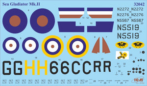 ICM 32045 Gloster Sea Gladiator Mk.II With Royal Navy pilots 1/32 – Bild 8