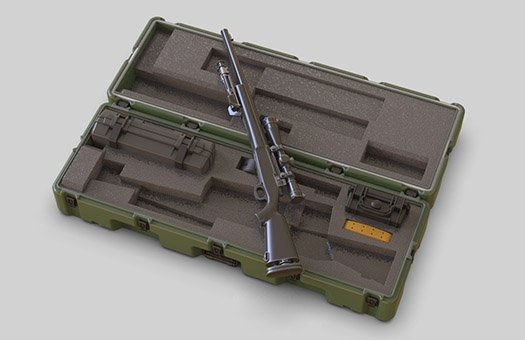 Eureka XXL E-075 Étui pour fusil PELICAN M24 de l&amp;#39;armée américaine moderne avec système d&amp;#39;arme de sniper M24 1/35