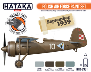Hataka HTK-CS01 ORANGE LINE – Polish Air Force paint set 4x17ml – immagine 2