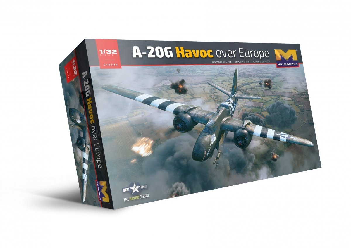HK Models 01E039 A-20G Havoc over Europe 1/32 – immagine 4