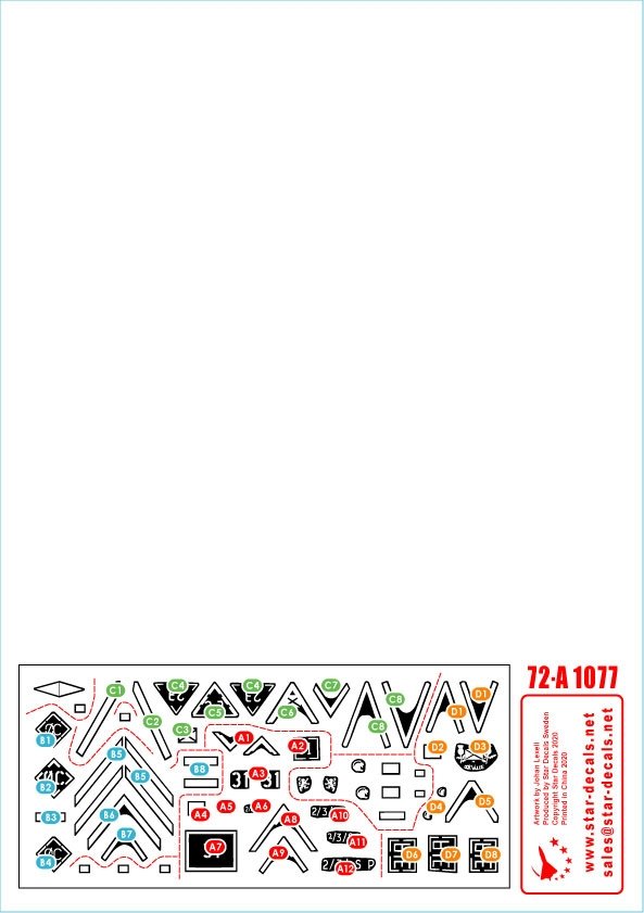 Star Decals 72-A1077 Desert Storm # 1. British Warriors in the Gulf 1990-91 1/72 – imagen 2