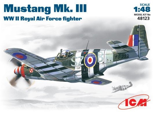 ICM 48123 Mustang Mk.VIII Chasseur RAF de la Seconde Guerre mondiale (1/48)