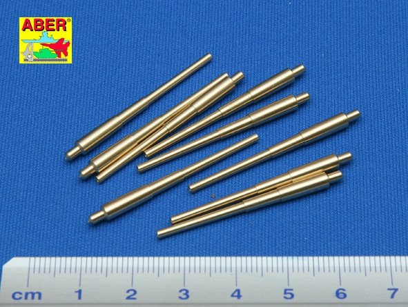 Aber 350L-05 Set of 9pcs 406mm long barrels for US ships for turrets without antiblast covers: North Carolina, Washington 1/350 – zdjęcie 2