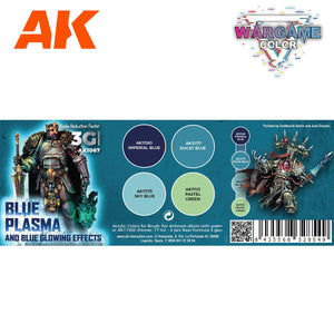 AK Interactive AK1067 WARGAME COLOR SET. BLUE PLASMA AND GLOWING EFFECTS. 4x17 ml – Bild 2