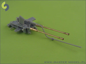 Master SM-35-003 Schnellboot Typ S-100 armament gun barrels - Flak M42 3,7cm (1pcs) and Flak 38 20mm (3pcs) – Bild 6