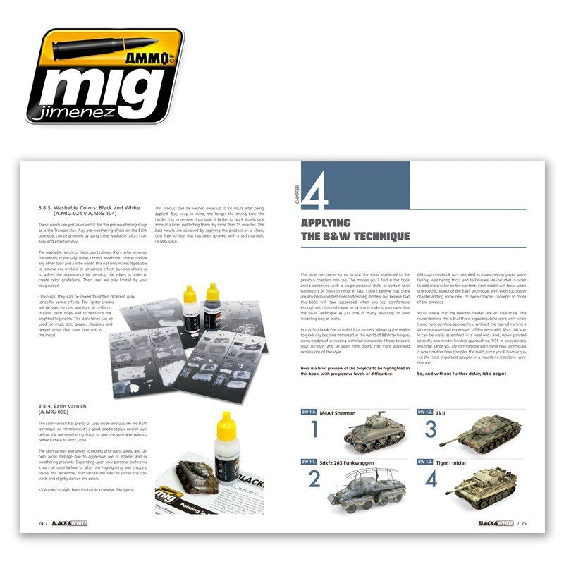 AMMO of Mig Jimenez 6016 BLACK &amp;amp; WHITE TECHNIQUE (English) – Bild 5