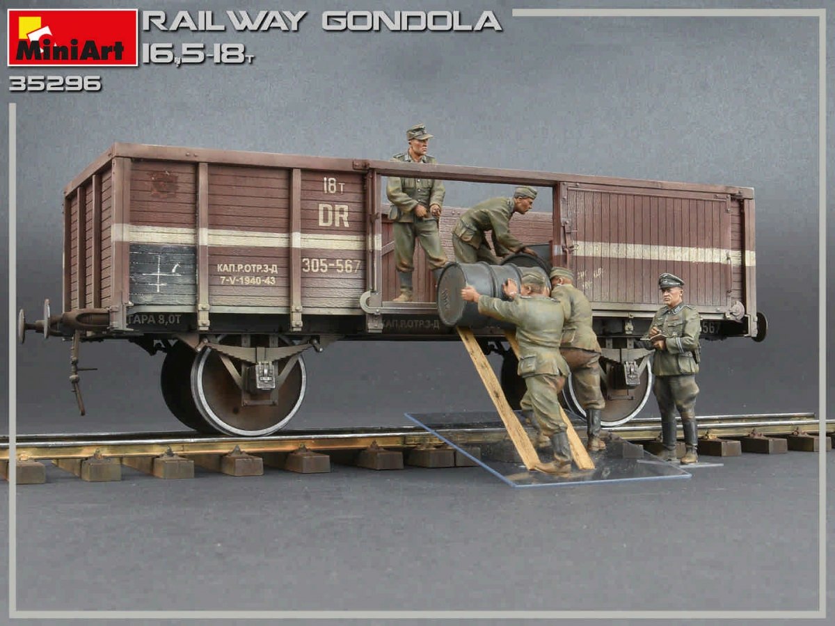 MiniArt 35296 RAILWAY GONDOLA 16,5-18t 1/35 – immagine 2