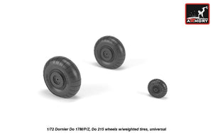 Armory Models AW72205 Dornier Do 17M/P/Z, Do 215 wheels w/weighted tires 1/72 – immagine 3