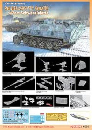 Dragon 6292 Sd.Kfz. 251/17 Ausf. D w/2cm Schwebelafette 1/35 – Bild 2