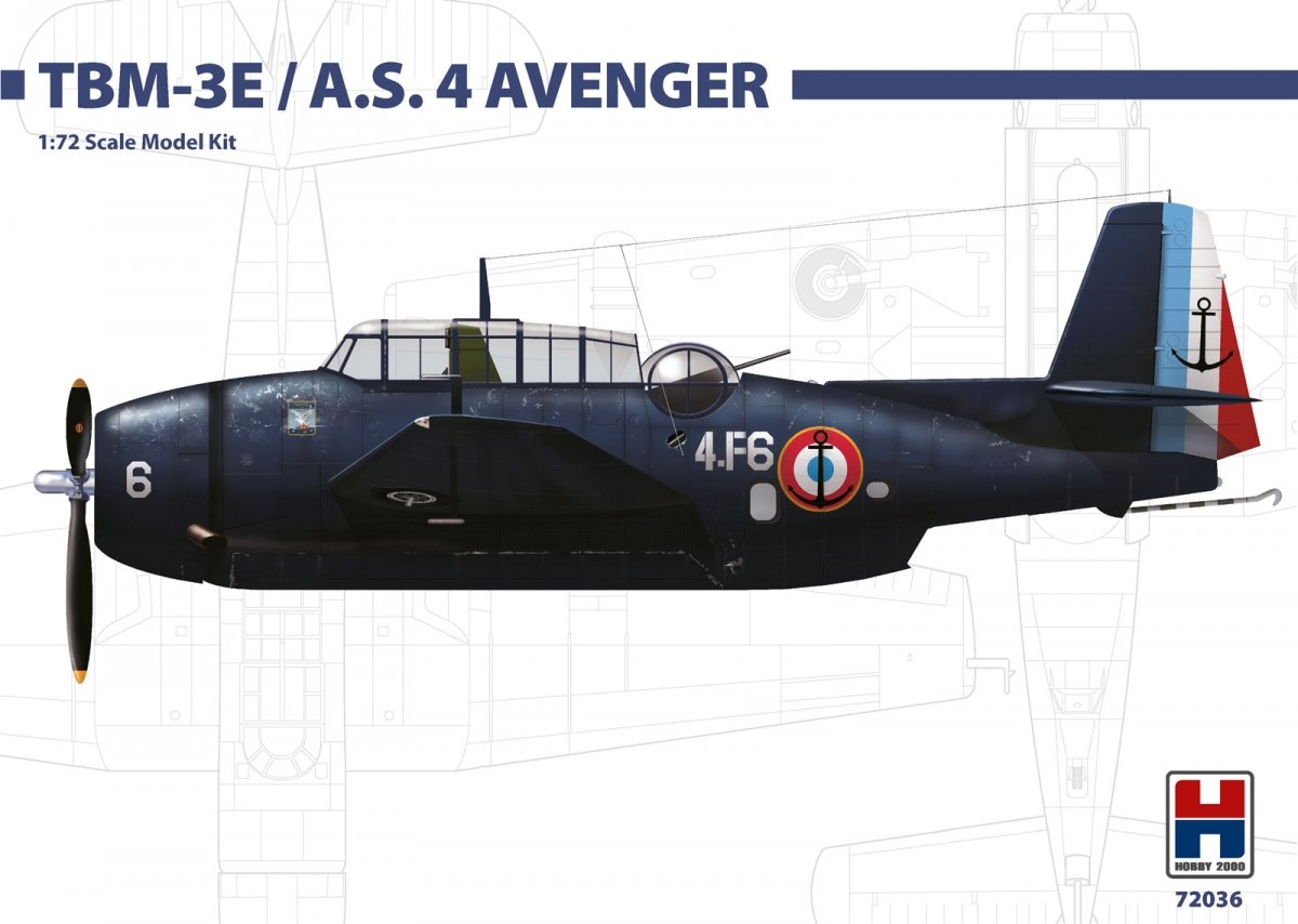 Hobby 2000 72036 TBM-3E / A.S. Mk. IV ( Hasegawa ) 1/72