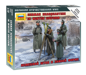 Zvezda 6232 German headquarters in winter uniform 1/72