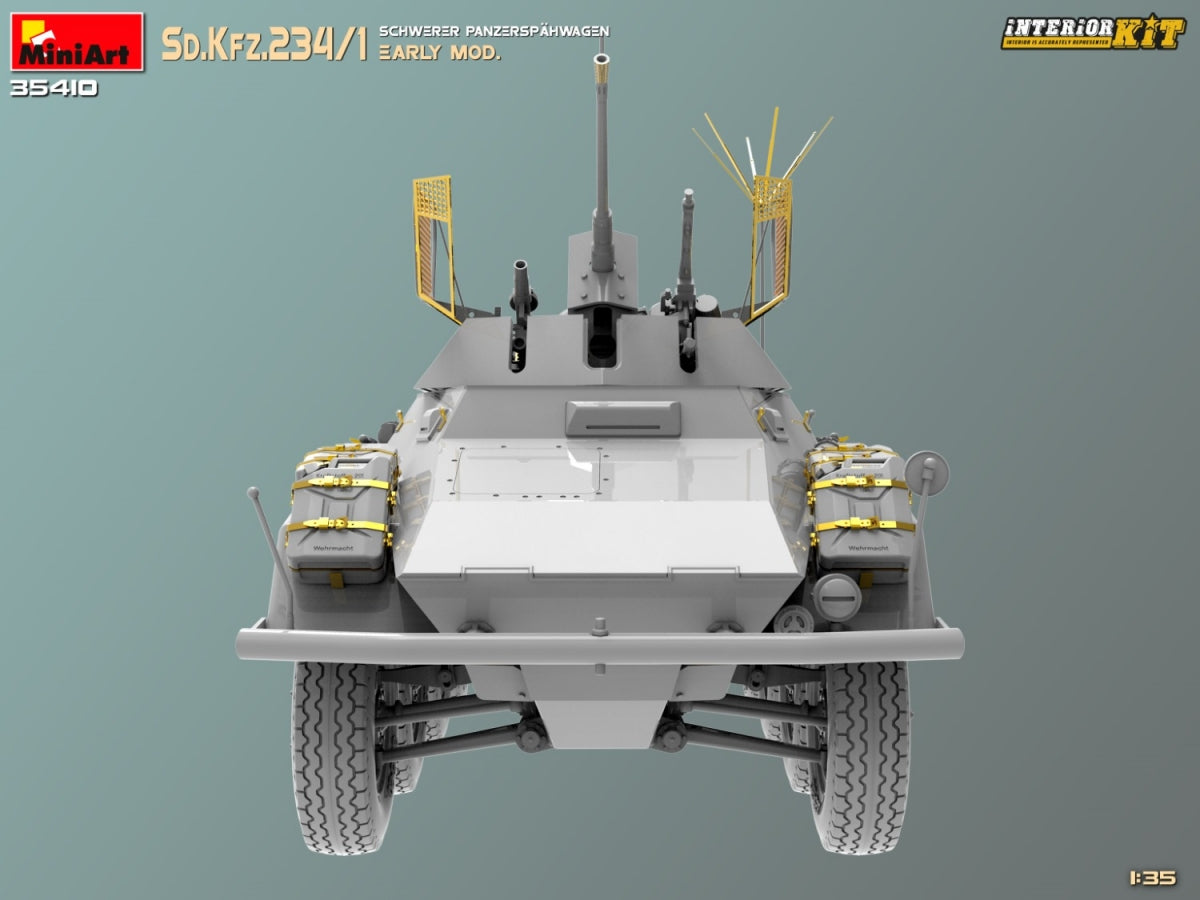 MiniArt 35410 Sd.Kfz.234/1 Schwerer Panzerspahwagen. EARLY MOD. INTERIOR KIT 1/35 – imagen 11