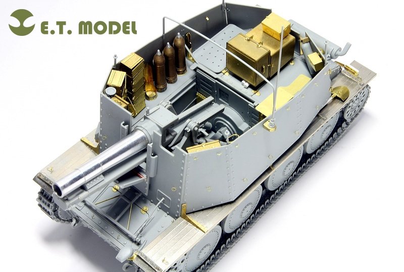 E.T. Model E35-005 WWII German Sd.Kfz.138/1 Ausf.H 15cm sIG33/1 “Grille” (For DRAGON 6470) 1/35 – immagine 5