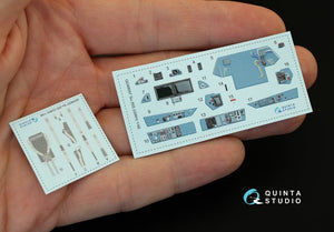 Quinta Studio QD48057 Su-35S 3D-Printed &amp;amp; coloured Interior on decal paper (for GWH kit) 1/48 – Bild 2