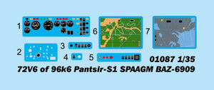 Trumpeter 01087 72V6 de 96k6 Pantsir-S1 SPAAGM BAZ-6909 1/35  – image 3