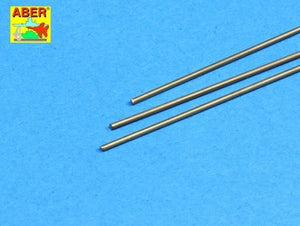 Tiges rondes en laiton Aber BR11 de 1,1 mm de longueur, 245 mm x 3 pièces.