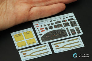 Quinta Studio QD32218 Boeing B-17G Navigator, bombardier, waist and tail gunners compartments. 3D-Printed coloured Interior (HK models) 1/32 – imagen 3