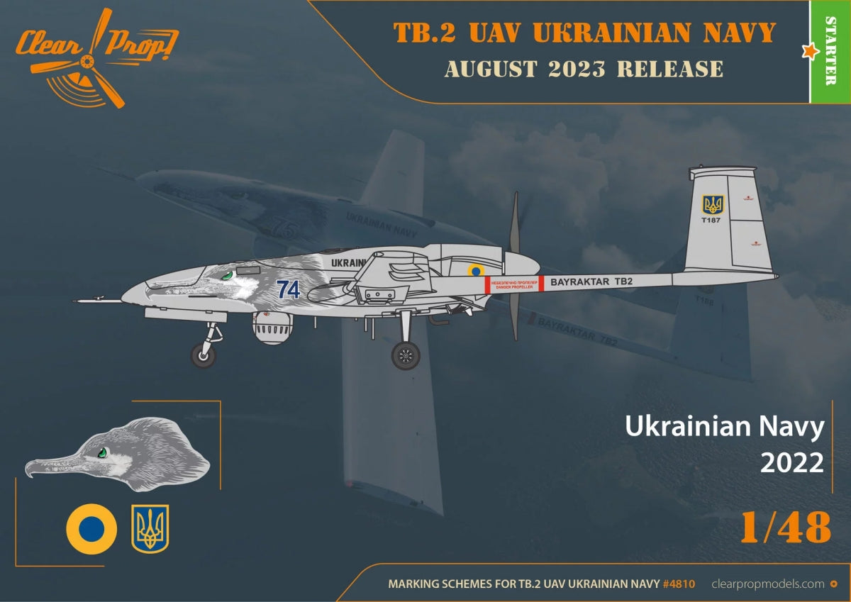 Clear Prop! CP4810 TB.2 UAV UKRAINIAN NAVY STARTER KIT 1/48 – image 3