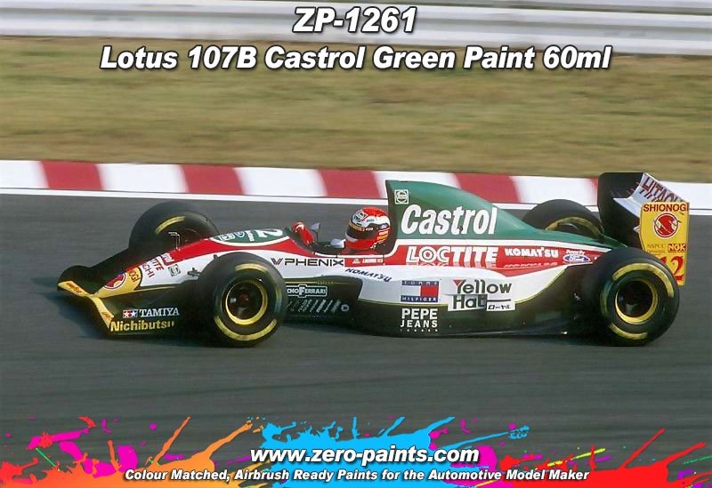 Zero Paints ZP-1261 Lotus 107B Castrol Green Paint 60ml – Bild 2