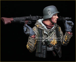 Young Miniatures YM1882 German Machine Gunner Eastern Front WWII 1/10 – immagine 6