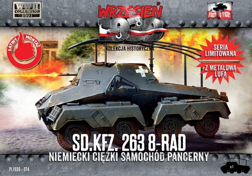 Premier à combattre PL074 - SdKfz. 263 8- Rad 1/72