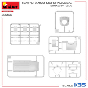 MiniArt 38066 TEMPO A400 LIEFERWAGEN. BAKERY VAN 1/35 – immagine 11