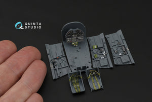 Quinta Studio QD48587 P-40E Warhawk 3D-Printed &amp;amp; coloured Interior on decal paper (Eduard) 1/48 – zdjęcie 10