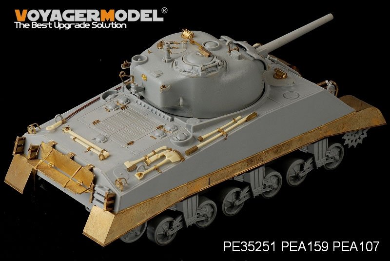 Voyager Model PEA159 WWII USMC M4A2 Mid Tank Late Version Side Skirts (For DRAGON Kit) 1/35 – Bild 5