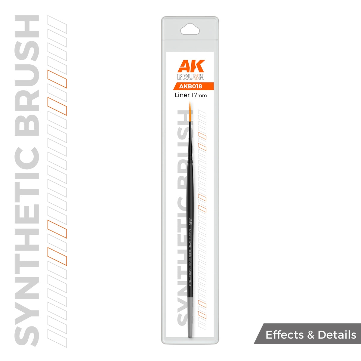 AK Interactive AKB018 AK SYNTHETIC BRUSH – LINER 17 mm – image 2