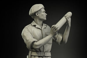 Panzer Art FI35-052 RAC britannique Afrique du Nord chargeant des munitions de 75 mm, soldat n° 2, échelle 1/35 – image 2