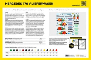Heller 56736 Mercedes 170 V Lieferwagen - Starter Kit 1/24 – Bild 3