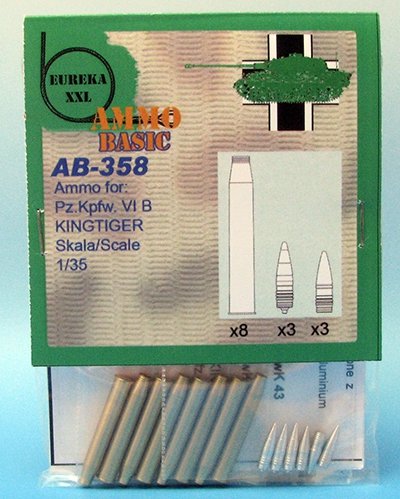 Eureka XXL AB-358 Ammo for : Pz.Kpfw. VI B, KINGTIGER 1/35