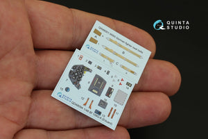 Intérieur imprimé en 3D et coloré sur papier décalcomanie Quinta Studio QD48094 Bf 109G-6 (pour kit Eduard) 1/48 – image 3