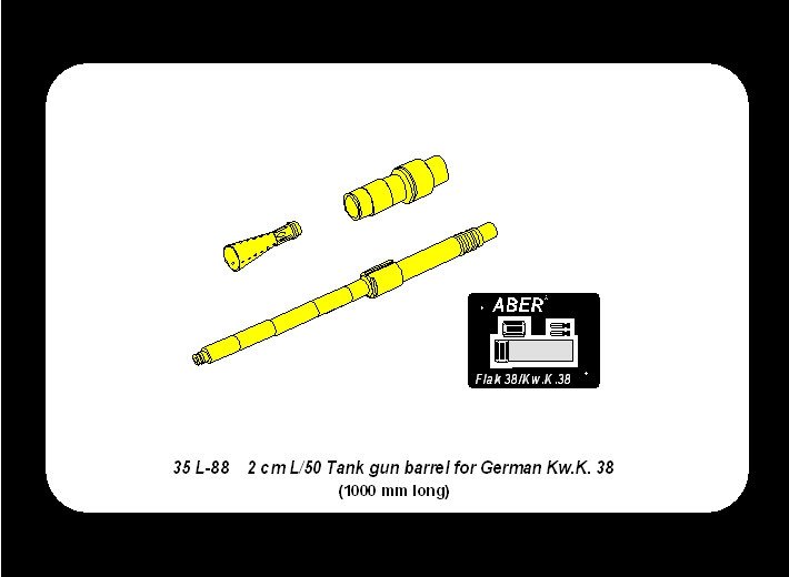 Canon Aber 35L-088 allemand de 2 cm L/50 pour KwK 38 (1/35) – image 5