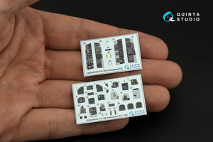 Quinta Studio QDS-48345 F/A-18B 3D-Printed &amp;amp; coloured Interior on decal paper (Hasegawa) (Small version) 1/48 – immagine 3