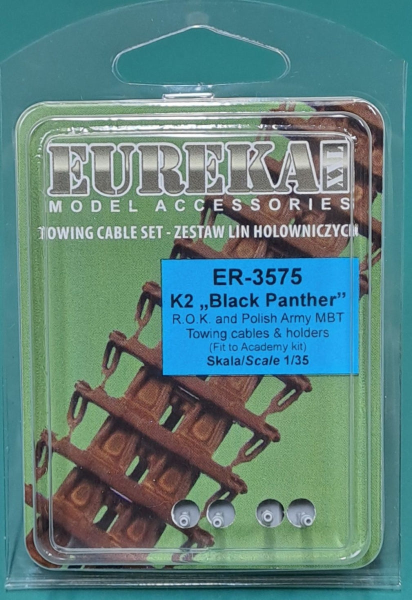 Eureka XXL ER-3575 K2 Black Panther MBT Towing Cables & Holders (Academy) 1/35