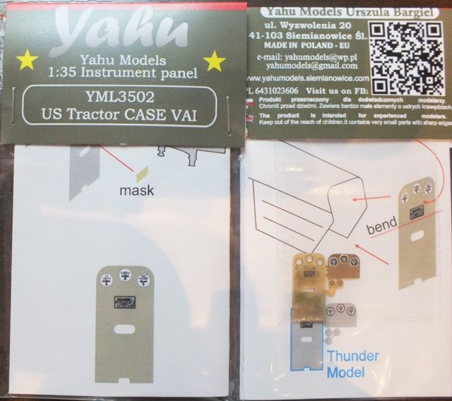 Yahu YML3502 US Tractor CASE VAI (Thunder Model) 1/35