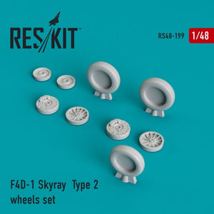 RESKIT RS48-0199 F4D-1 Skyray Type 2 jeu de roues 1/48