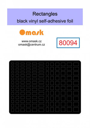 Omask X8001 Universal set 1 - black vinyl foil (80092, 80093, 80094, 80095, 80096) – Bild 4