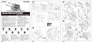 Trumpeter 02347 German 37mm Flak 43 Zwilling 1/35 – imagen 3