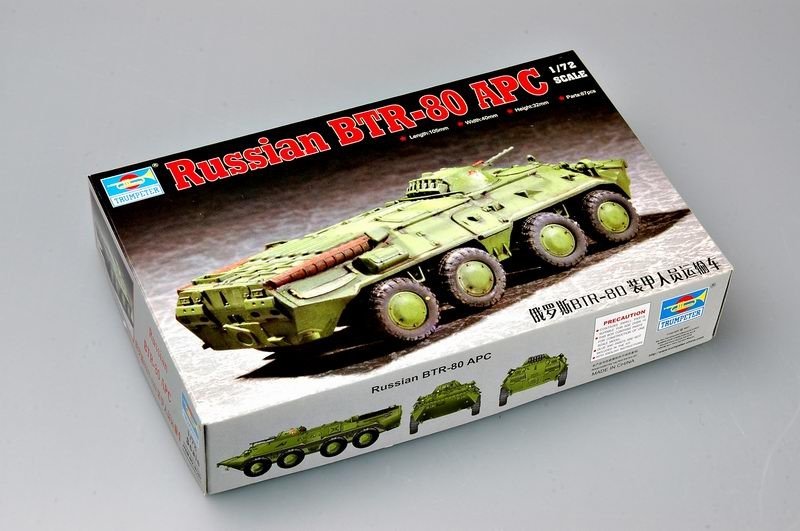 Trumpeter 07267 Russian BTR-80 Armoured Personnel Carrier 1/72 – immagine 2