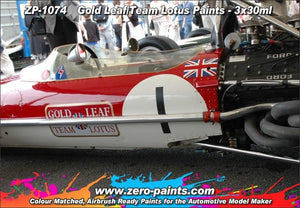 Zero Paints ZP-1074 Gold Leaf/Team Lotus 72 Paint Set 3x30ml – immagine 3