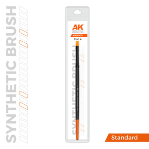 AK Interactive AKB003 AK SYNTHETIC BRUSH – FLAT 4 – zdjęcie 2